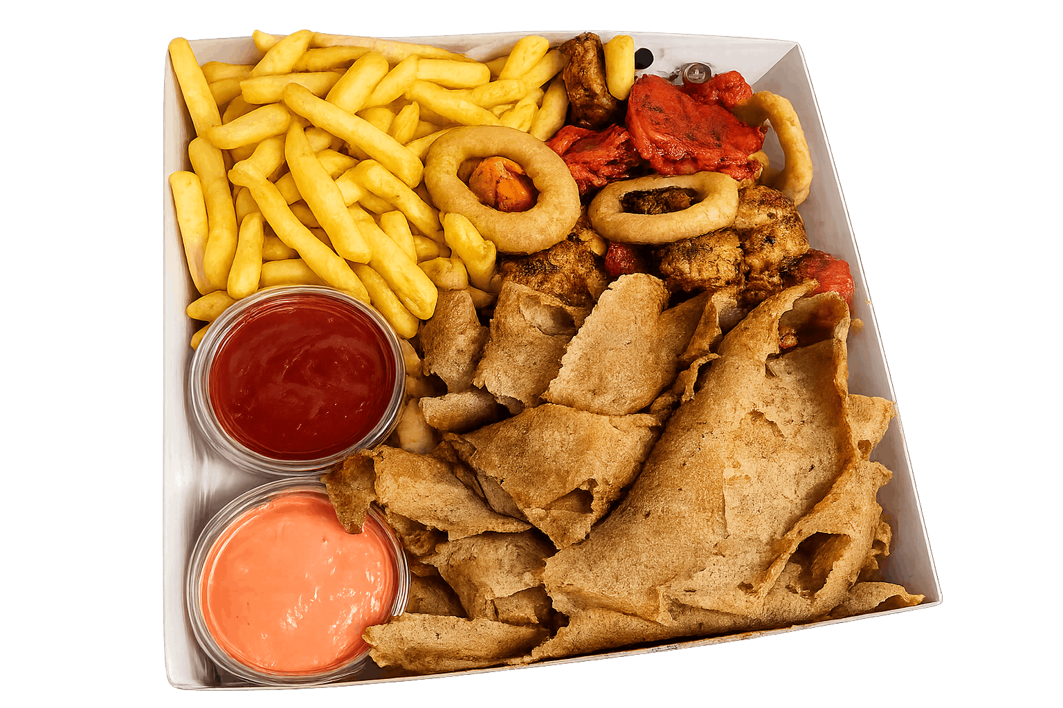 Sizzling Kebabs served at Spices Charcoal Grill Takeaway in Airdrie